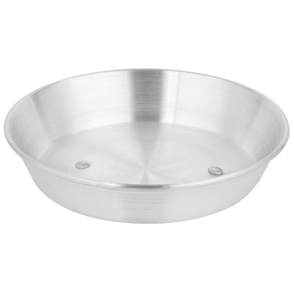 A silver aluminum Town Wok Cover with two screws.