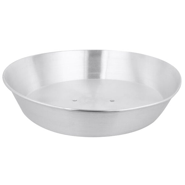 A silver aluminum Town Wok Cover on a white background.