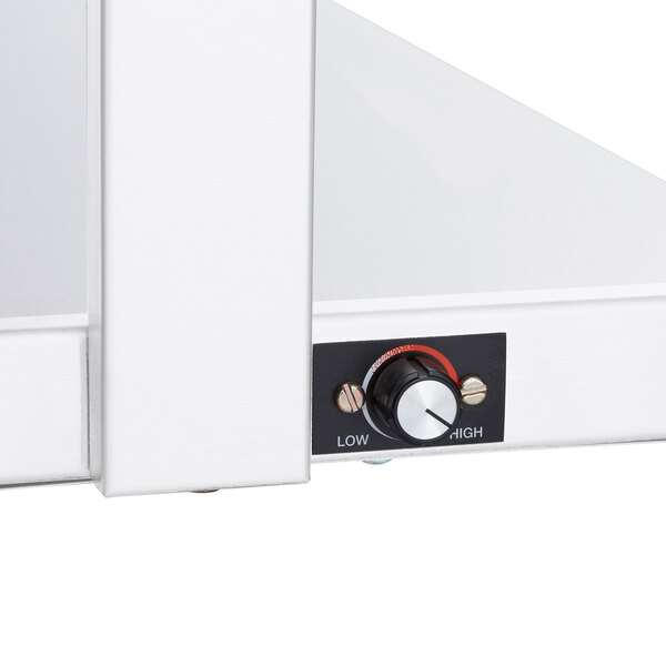 A white Hatco countertop buffet warmer with a dial control.