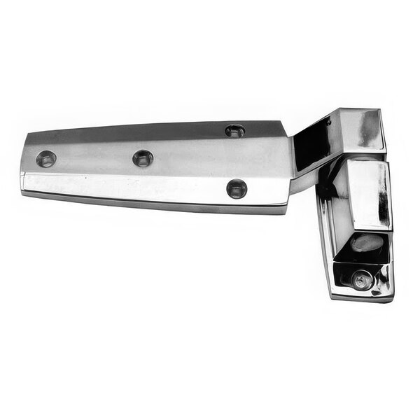 A metal AllPoints reversible cam lift door hinge.