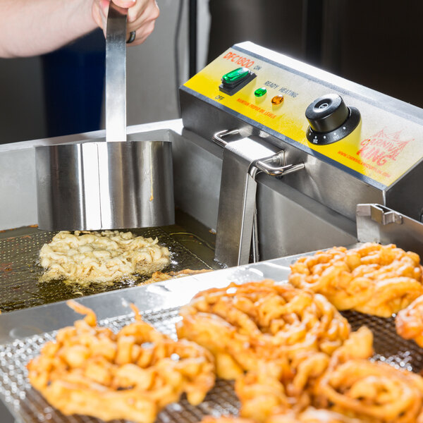 25 lb. Electric Countertop Funnel Cake / Donut Deep Fryer 120V 400011579463 eBay