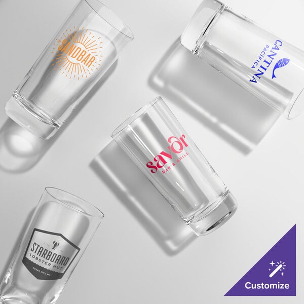 Arcoroc 53214 Aristocrat 16 oz. Customizable Cooler Glass by Arc Cardinal - 36/Case