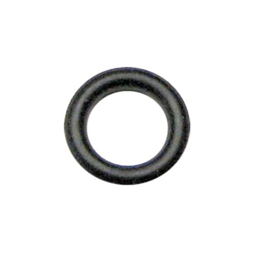A black round o-ring with a white background.