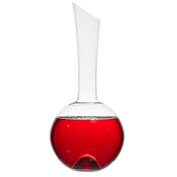 A Chef & Sommelier Explore Decanter filled with red liquid.