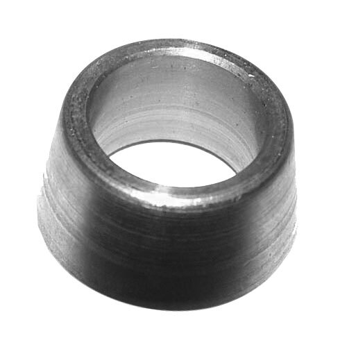 A close-up of a metal Hamilton Beach milkshake machine slinger.