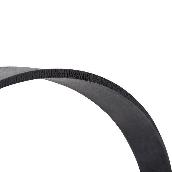 A black rubber gasket for a Waring blender on a white background.