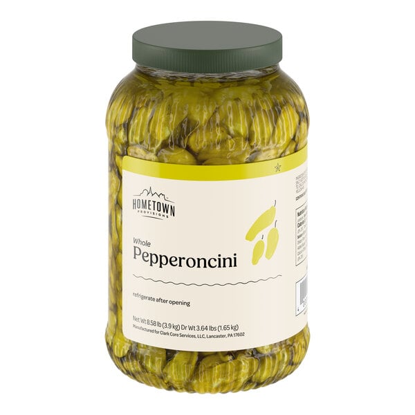 Hometown Provisions Whole Pepperoncini 1 Gallon - 4/Case