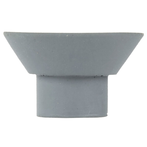 A grey rectangular object with white suction cups.