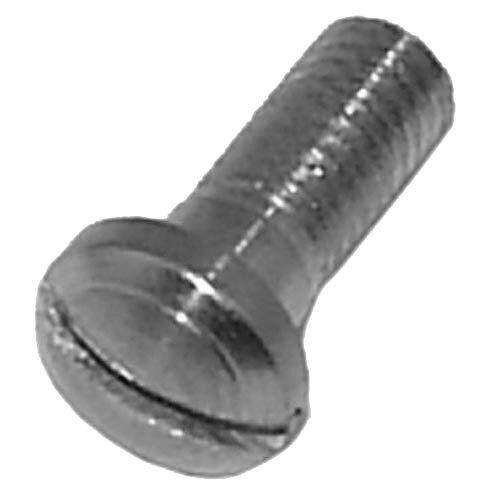 A close-up of a silver Hamilton Beach agitator screw.