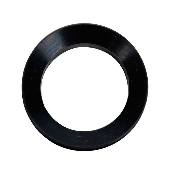 A black rubber V-ring.