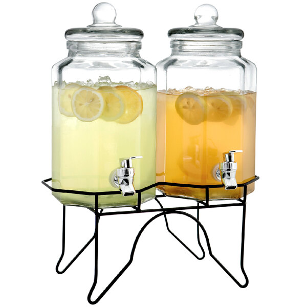 Gallon Glass Drink Dispenser With Stand Gallon Glass Drink Dispenser With Stand