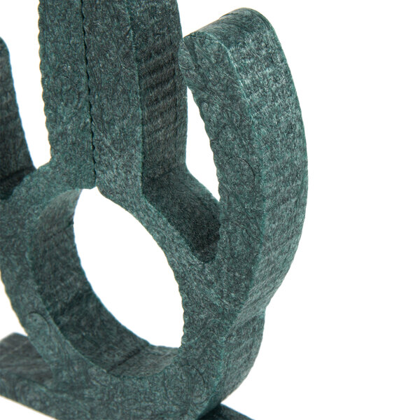 A green felt cactus napkin ring.