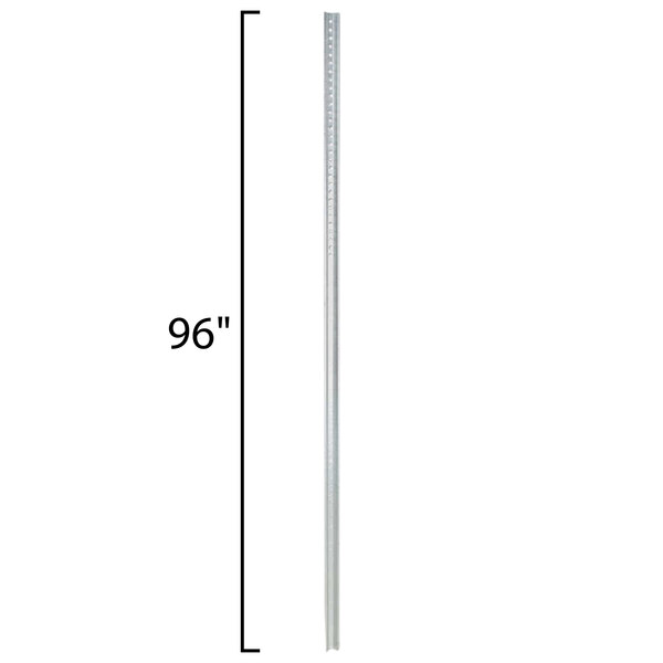 8' Galvanized Steel U Channel Sign Post POST8G