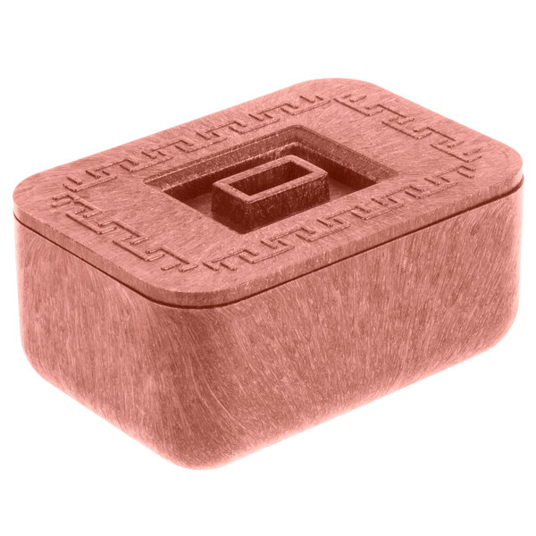 A brown rectangular HS Inc. multi-purpose container with a square lid.