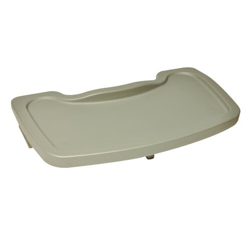 A gray plastic tray for Koala Kare high chairs.