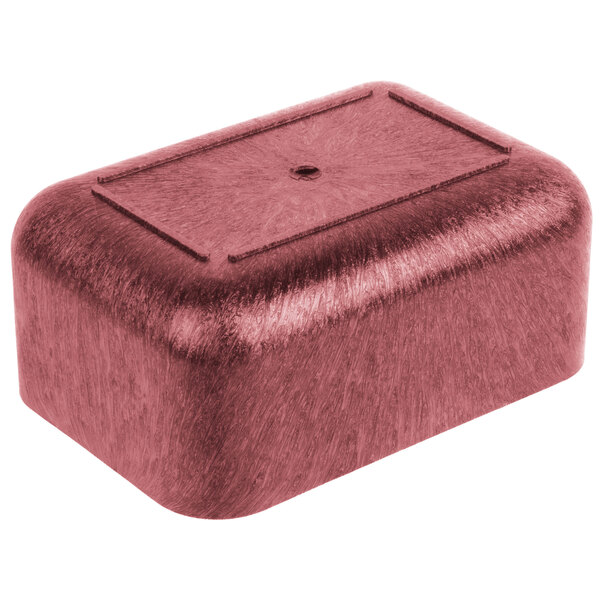 A red rectangular HS Inc. multi-purpose container with a lid.