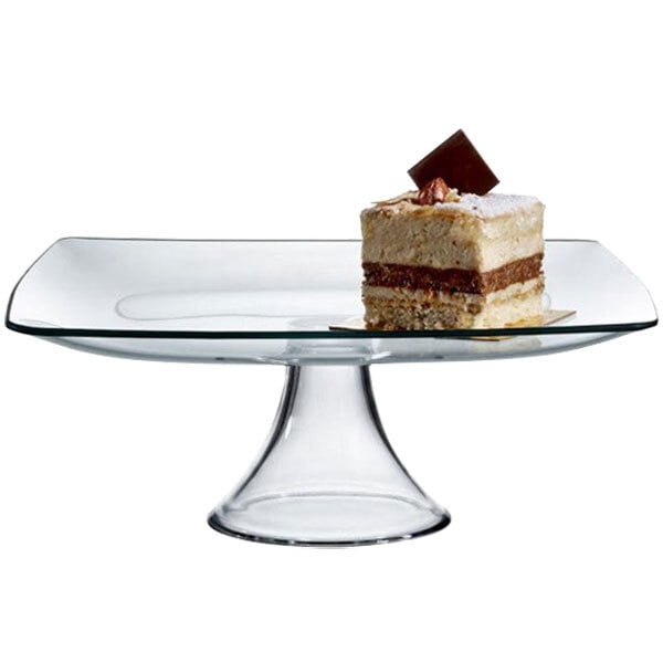 The Jay Companies 12 Square Glass Cake Stand Pedestal   524052 