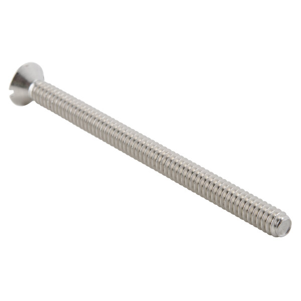 A silver stainless steel screw with a Nemco logo.