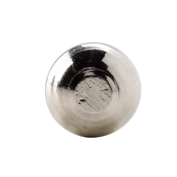 A round silver hinge pin.