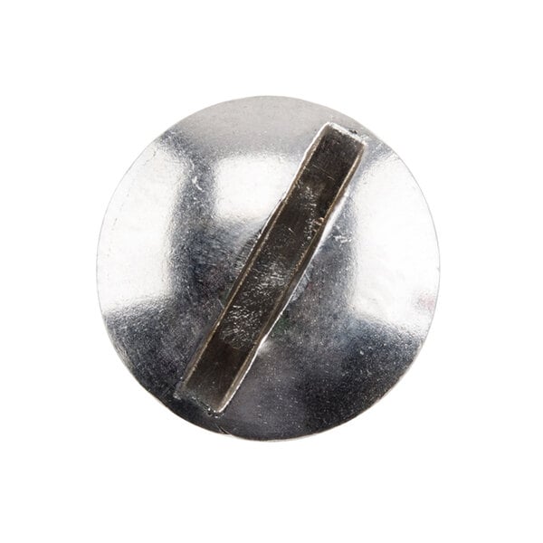 A stainless steel Nemco screw with a black stripe.