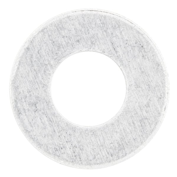 A close-up of a stainless steel Nemco flat washer.