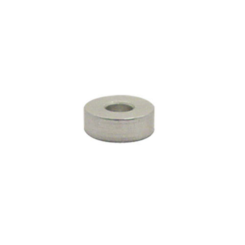 A round silver Nemco Spacer with a hole in the middle.