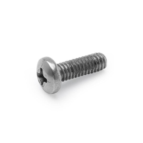 A close-up of a Nemco 1/4-20 x 1 1/4" screw.