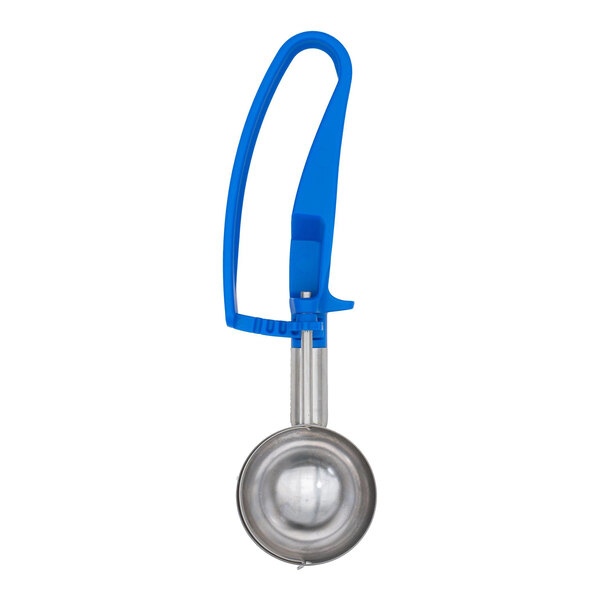 Vollrath 47395 Jacob's Pride® #16 Blue Squeeze Handle Disher - 2 oz.