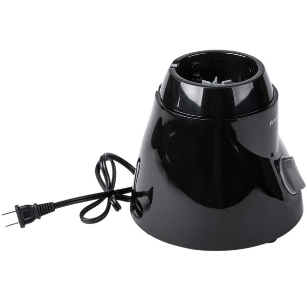 A black Proctor Silex 56 oz. 2 speed blender with a cord.