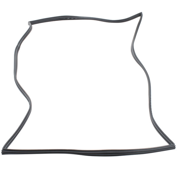 A True 810800 equivalent black rubber magnetic door gasket.