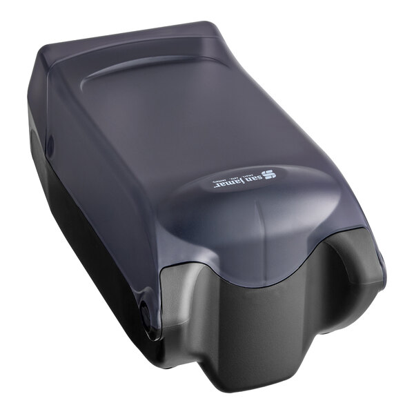 San Jamar H5003TBK Interfold Venue Countertop Napkin Dispenser - Black Pearl