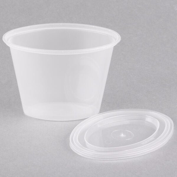 6 oz. Plastic Cups With Lids 500/Case WebstaurantStore