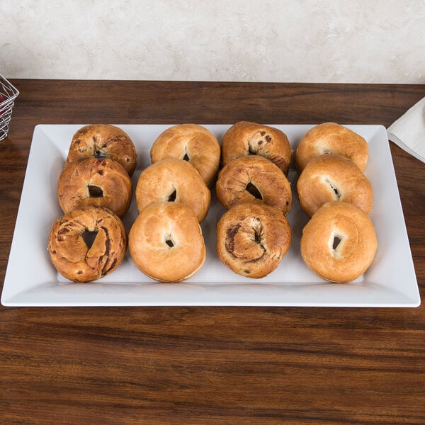 a close up of a bagel