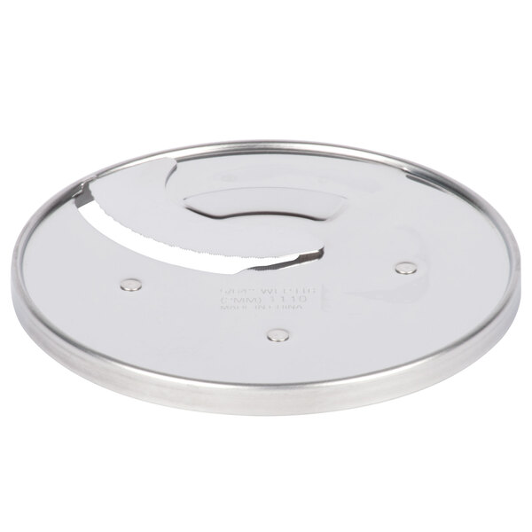 a circular metal object with a circular blade