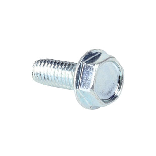 A close-up of a Beverage-Air #10-32 retaining screw with a hex head.