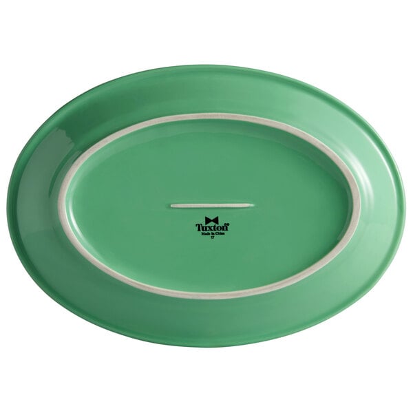 a logo on a green box