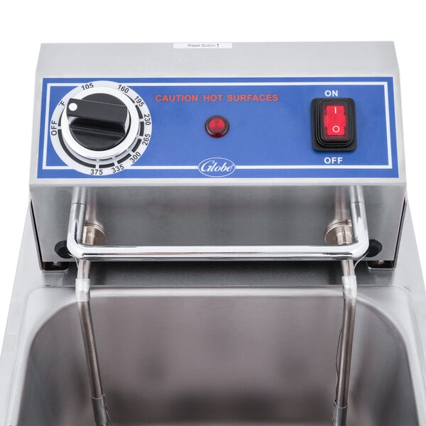 Globe PF10E Countertop Electric Fryer - (1) 10 lb Vat, 120V