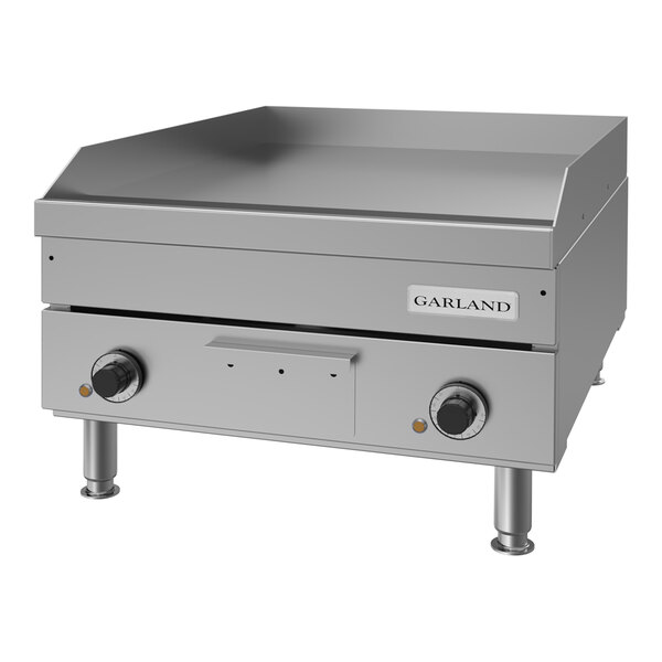 Garland E24-24G 24" Heavy-Duty Electric Countertop Griddle - 240V, 3 Phase, 8 kW