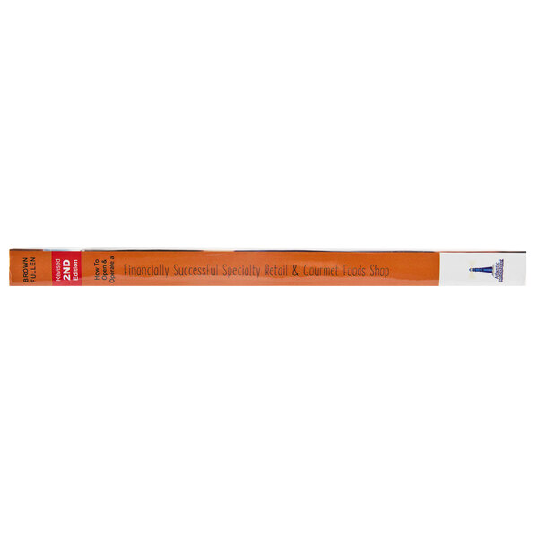 A close up of a pencil with a red and orange tip.
