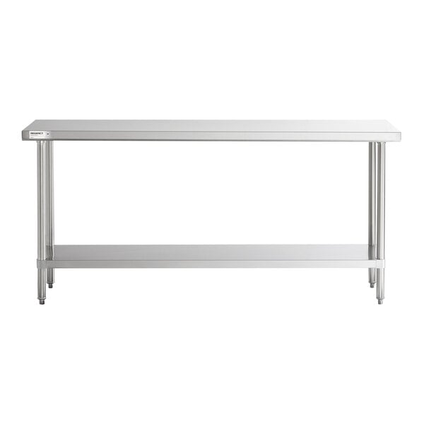 Regency 24" x 72" 16-Gauge 304 Stainless Steel Commercial Work Table with Undershelf