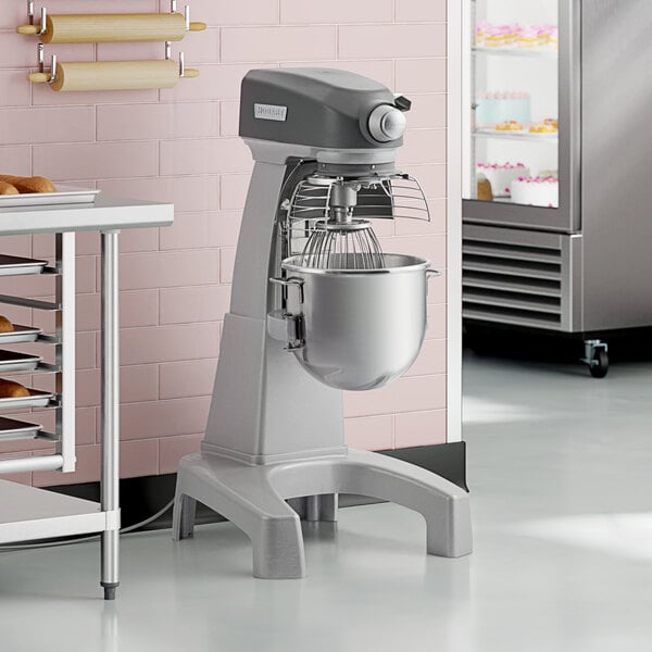 Hobart Legacy+ HL200-10STD 20 Qt. Planetary Floor Mixer with Guard & Standard Accessories - 120V, 1/2 hp