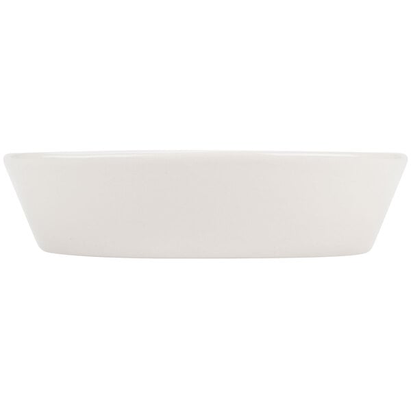 A white rectangular Hall China baker dish.