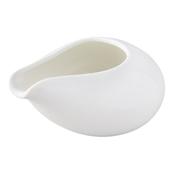 American Metalcraft CM4 4 oz. White Porcelain Server