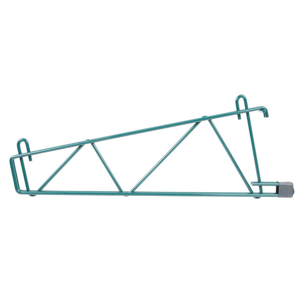 A Metroseal 3 green metal Smartwall G3 shelf support.