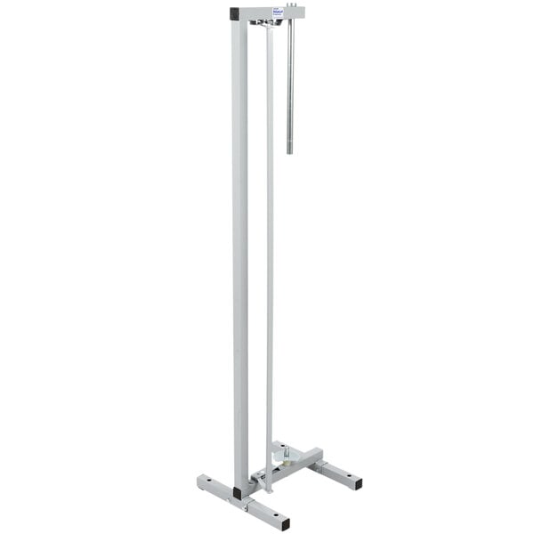 a close up of a metal stand