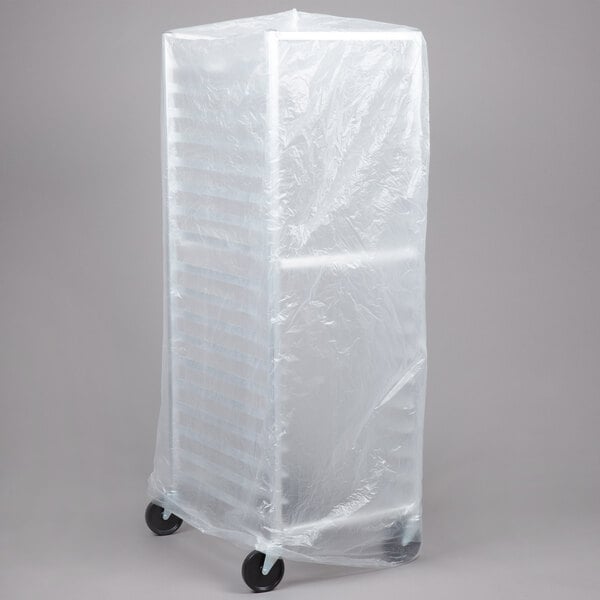 52 X 80 Disposable 6 Mil Bun Pan Rack Covers 50 Roll Disposable 6 Mil Bun Pan Rack Covers