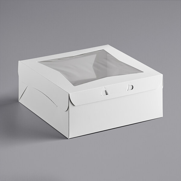 Pack of 25 WHITE 12x12x5 Window Bakery or Cake Box 