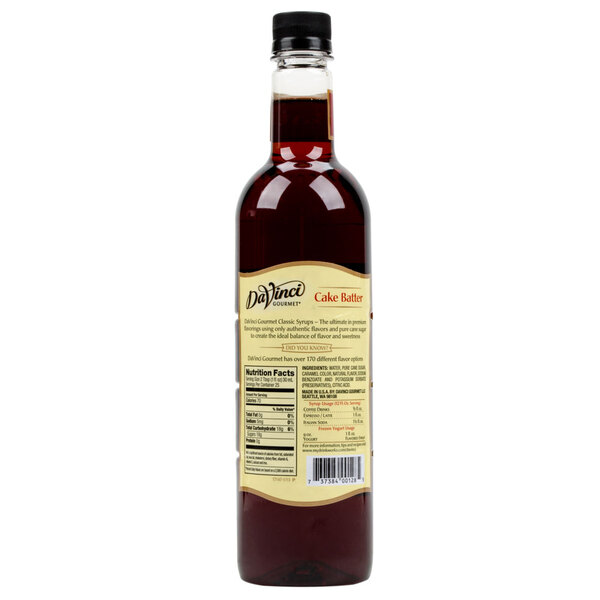 DaVinci Gourmet 750 mL Classic Cake Batter Flavoring Syrup