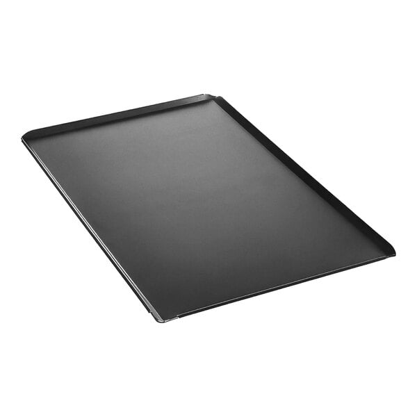 A black rectangular Rational roasting/baking tray.