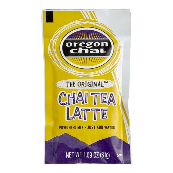 Oregon Chai Single-Serve Packets Original Chai Tea Latte Mix - 144/Case